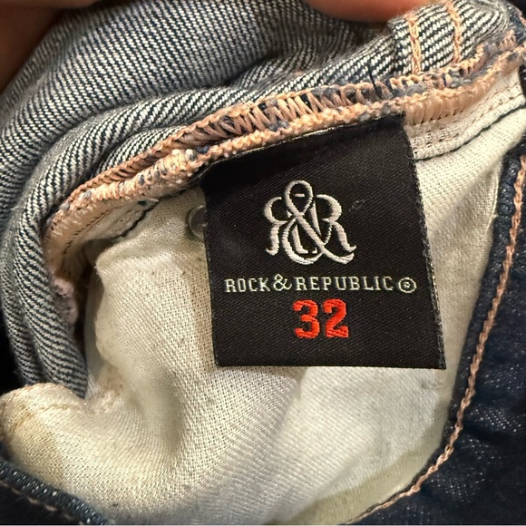 Rock & Republic Stella Women’s Jeans Size 32 • Waist 36 x Inseam 34 Dark Wash 💙 - Picture 7 of 8